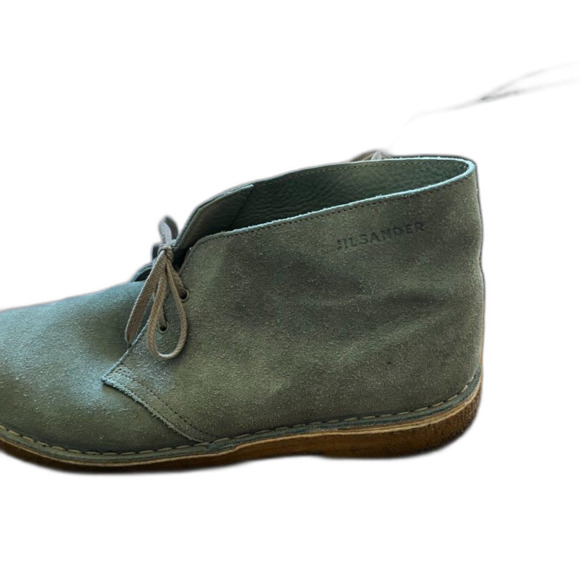 JIL SANDER Baby Blue Suede Desert Chukka Boots    Mens Size US 11.5 - Picture 3 of 7